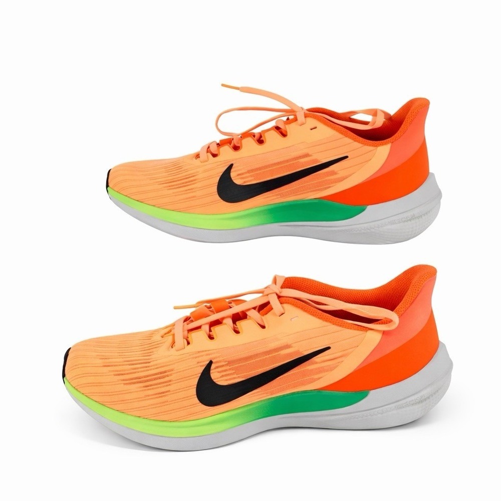 Nike Air Winflo 9 Womens 11 Peach Cream Total Orange Running Shoes DD8686-800